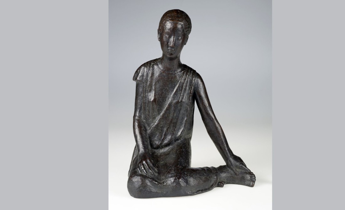 Bild mit der Figur der "Cenerentola" von Gerhard Marcks