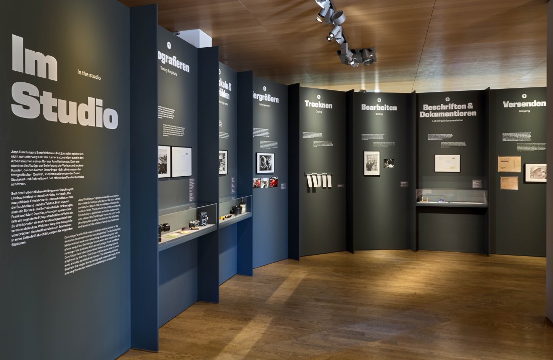Ausstellungsansicht des Bereichs 